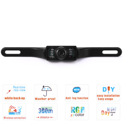 Waterproof IP67 7 LED Rear View Car Reverse Backup Camera Reversing Parking Distance Scale Lines
Waterproof IP67 7 LED Rear View Car Reverse Backup Camera Reversing Parking Distance Scale Lines