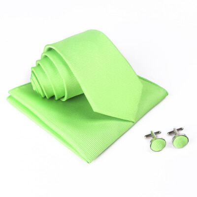 Solid color thread tie set mens cufflinks square scarf tie three-piece suit suit dress with essential tie
Solid color thread tie set mens cufflinks square scarf tie three-piece suit suit dress with essential tie