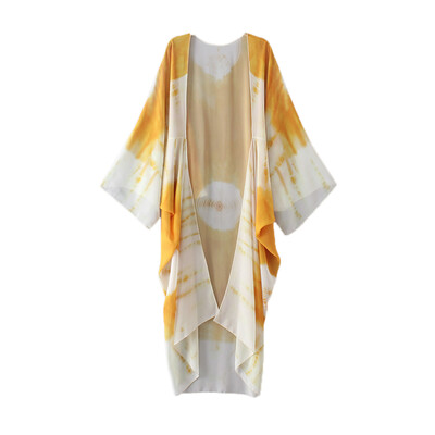 New Women Chiffon Kimono Cardigan Beach Cover Up Contrast Print Long Loose Casual Blouse Top WhiteBlueYellow
New Women Chiffon Kimono Cardigan Beach Cover Up Contrast Print Long Loose Casual Blouse Top WhiteBlueYellow