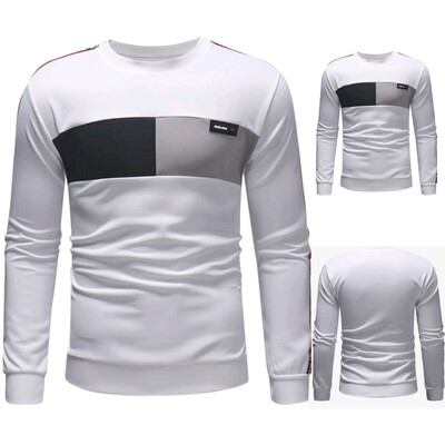 Toponeto Mens Fashion Long-sleeved Round Neck Solid Color Printing Sweater Tops Blouse
Toponeto Mens Fashion Long-sleeved Round Neck Solid Color Printing Sweater Tops Blouse