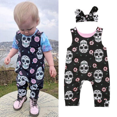 2PCS Halloween Costumes Kids Fashion Newborn Baby Boys Girls Skull Romper Jumpsuit Headband Outfits Clothes
2PCS Halloween Costumes Kids Fashion Newborn Baby Boys Girls Skull Romper Jumpsuit Headband Outfits Clothes