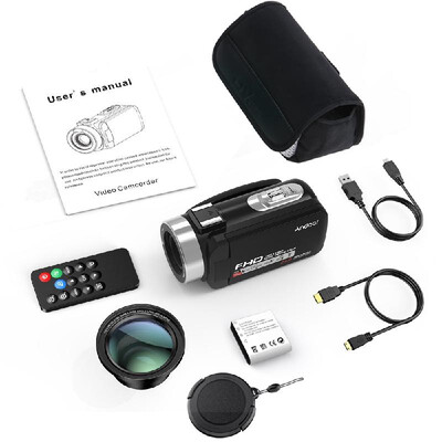 Andoer 1080P HD WiFi Digital Video Camera Camcorder DV Recorder 16X Zoom 30" LCD Touchscreen IR Night Vision with Hot Shoe Mount
Andoer 1080P HD WiFi Digital Video Camera Camcorder DV Recorder 16X Zoom 30" LCD Touchscreen IR Night Vision with Hot Shoe Mount