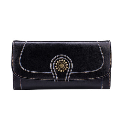 Tailored Long leather high-capacity multi-function mobile phone bag lady retro wallet BK
Tailored Long leather high-capacity multi-function mobile phone bag lady retro wallet BK