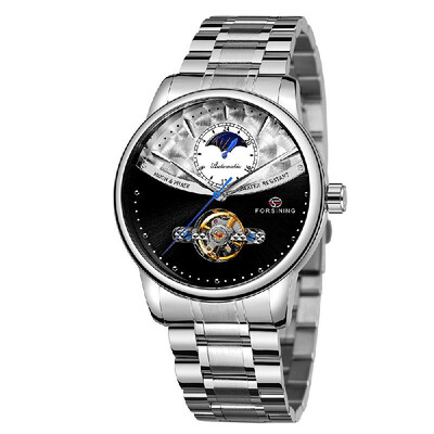FORSINING 339 Tourbillon Moon Phase Wind-up Movement Mechanical Men Watch Luxury Business Skelenton Male Watch 3ATM Waterproof Wri
FORSINING 339 Tourbillon Moon Phase Wind-up Movement Mechanical Men Watch Luxury Business Skelenton Male Watch 3ATM Waterproof Wri