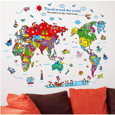 〖Follure〗Animal World Map Wall Decal Removable Art Sticker Kids Nursery Room Home Decor
〖Follure〗Animal World Map Wall Decal Removable Art Sticker Kids Nursery Room Home Decor