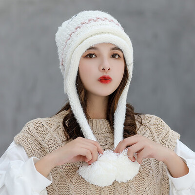 Hood Warm Woman Fleece Thickened Knitted Cap Neck Cap Autumn&Winter Wool Cap Tri-wool Ball Ear Protector Neck Cap
Hood Warm Woman Fleece Thickened Knitted Cap Neck Cap Autumn&Winter Wool Cap Tri-wool Ball Ear Protector Neck Cap