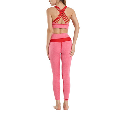 Womens Gym Yoga Wear Sports Set Bra Breathable Quick-drying Tops Removable Chest Pads&Tights
Womens Gym Yoga Wear Sports Set Bra Breathable Quick-drying Tops Removable Chest Pads&Tights