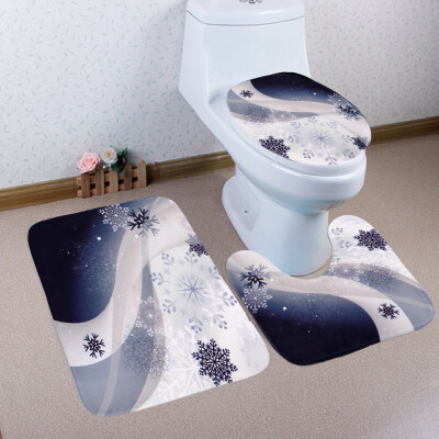 Gobestart 3PCS Christmas Bathroom Non-Slip Pedestal Rug Lid Toilet Cover Bath Mat Set
Gobestart 3PCS Christmas Bathroom Non-Slip Pedestal Rug Lid Toilet Cover Bath Mat Set
