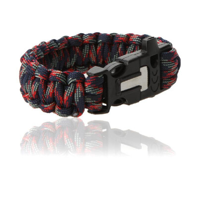 9 Survival Paracord Emergency Bracelet Rope with Flint Fire Starter Scraper Whistle Gear Kit Outdoor
9 Survival Paracord Emergency Bracelet Rope with Flint Fire Starter Scraper Whistle Gear Kit Outdoor