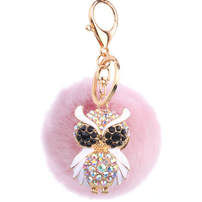 Car Keychain Handmade Cute Creative Plush Owl Rex Rabbit Hairball Crystal Rhinestone Jewelry Bag Pendant
Car Keychain Handmade Cute Creative Plush Owl Rex Rabbit Hairball Crystal Rhinestone Jewelry Bag Pendant