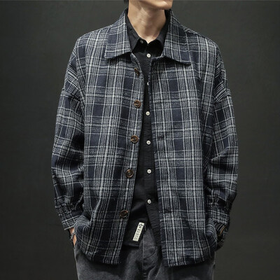 Toponeto Mens New Winter Style Retro Checked Blouse Large Checked Sweater Coat Blouse
Toponeto Mens New Winter Style Retro Checked Blouse Large Checked Sweater Coat Blouse
