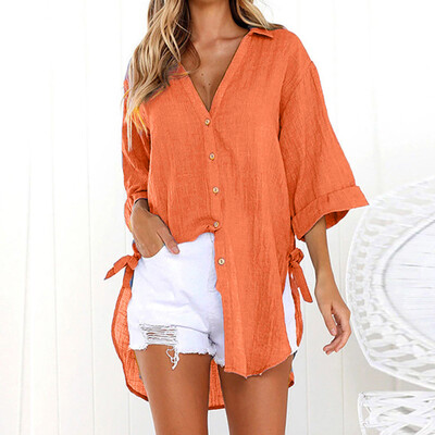 Starmoon Womens Loose Button Long Shirt Dress Cotton Ladies Casual Tops T-Shirt Blouse
Starmoon Womens Loose Button Long Shirt Dress Cotton Ladies Casual Tops T-Shirt Blouse