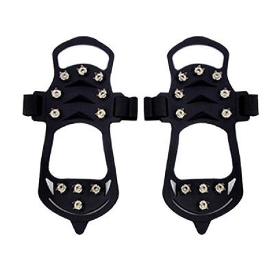 Anti Slip 11 Teeth Stainless Steel Silicone Crampons for Walking Jogging Hiking Mountaineering
Anti Slip 11 Teeth Stainless Steel Silicone Crampons for Walking Jogging Hiking Mountaineering