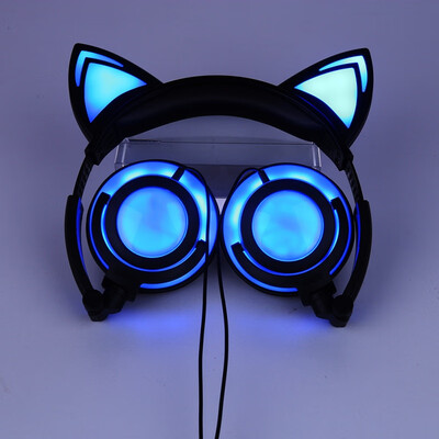 Foldable Flashing Glowing Cat Ear Headphones Cute Gaming Headset Earphone with LED light For PC Laptop Computer Smartphone
Foldable Flashing Glowing Cat Ear Headphones Cute Gaming Headset Earphone with LED light For PC Laptop Computer Smartphone