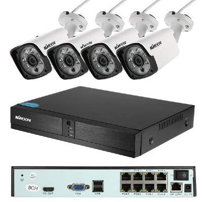 KKmoon 4CH Channel Full HD 1080P POE NVR Network Video Recorder 4pcs 20MP Megapixels POE Weatherproof Outdoor Bullet IP Camera
KKmoon 4CH Channel Full HD 1080P POE NVR Network Video Recorder 4pcs 20MP Megapixels POE Weatherproof Outdoor Bullet IP Camera