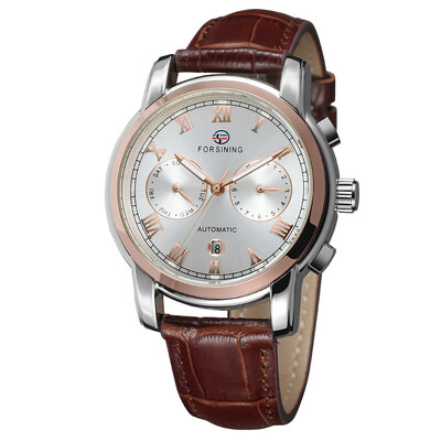 FORSINING genuine leather waterproof week calendar mens automatic mechanical watch belt mens watch
FORSINING genuine leather waterproof week calendar mens automatic mechanical watch belt mens watch