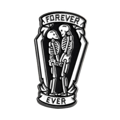Enamel Pin Badge Forever Ever Gothic Denim Jacket Badge Accessories Skeleton Couple Brooch Jewelry
Enamel Pin Badge Forever Ever Gothic Denim Jacket Badge Accessories Skeleton Couple Brooch Jewelry