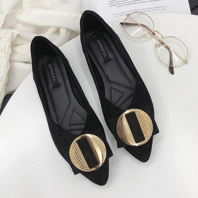 Bean shoes womens spring Korean version round buckle tip head a foot lazy lady shoes womens casual shoes
Bean shoes womens spring Korean version round buckle tip head a foot lazy lady shoes womens casual shoes