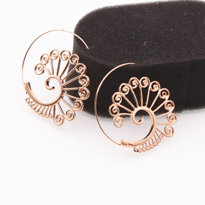E0449 Hot Sale Gold Color Swirl Big Circle Earrings Ethnic Hoop Earring For Women Steampunk Style Party Jewelry Accessories Gift
E0449 Hot Sale Gold Color Swirl Big Circle Earrings Ethnic Hoop Earring For Women Steampunk Style Party Jewelry Accessories Gift