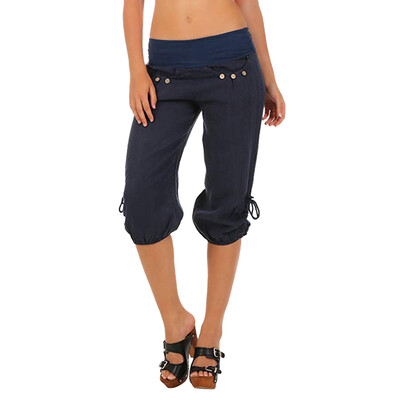 Tailored Women Summer Elastic Waist Boho Check Pockets Pants Baggy Wide Leg Yoga Capris
Tailored Women Summer Elastic Waist Boho Check Pockets Pants Baggy Wide Leg Yoga Capris