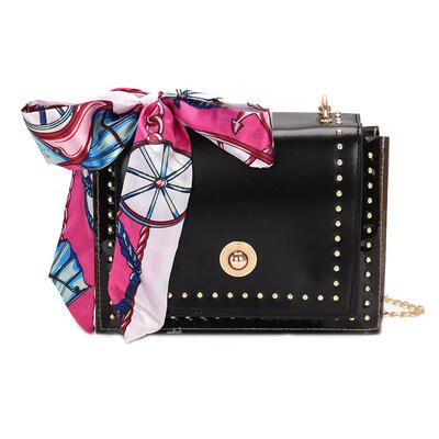 Rivet Shoulder Handbags Leather Chain Women Small Crossbody Messenger Bags