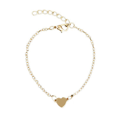 Simple charm bracelet Sexy Heart-shaped Love Heart Bracelet gold color Jewelry Ladies Metal Popular silver jewelry women
Simple charm bracelet Sexy Heart-shaped Love Heart Bracelet gold color Jewelry Ladies Metal Popular silver jewelry women