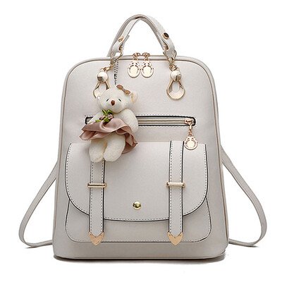 Lovely Girls Leather School Backpack Women Shoulder Bag Travel Satchel Handbag Back To School Gift Random Style Bear Pendant
Lovely Girls Leather School Backpack Women Shoulder Bag Travel Satchel Handbag Back To School Gift Random Style Bear Pendant