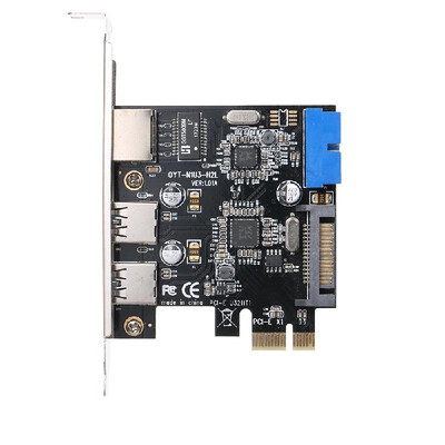 PCI-E to USB30 Expansion Card 2 USB30 Ports 4Pin Power Supply&Gigabit High Speed Network Support PCI-E 1x PCI-E 4x PCI-E
PCI-E to USB30 Expansion Card 2 USB30 Ports 4Pin Power Supply&Gigabit High Speed Network Support PCI-E 1x PCI-E 4x PCI-E