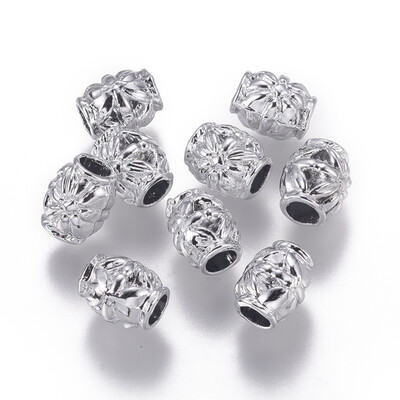 Cadmium Free & Nickel Free & Lead Free Unfading Alloy European Beads Large Hole Barrel Beads Silver 9x8mm Hole 4mm
Cadmium Free & Nickel Free & Lead Free Unfading Alloy European Beads Large Hole Barrel Beads Silver 9x8mm Hole 4mm
