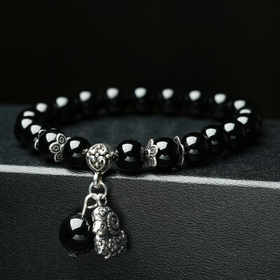 Black Onyx Zodiac Fashion Crystal Accessories Bracelet