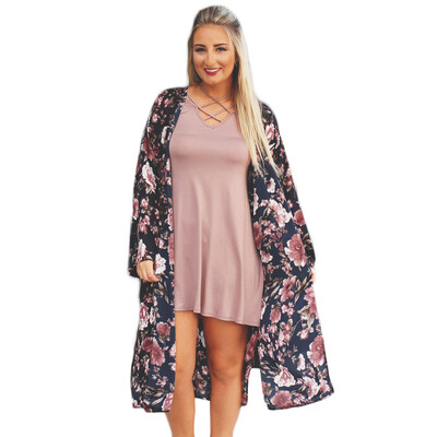 New Women Chiffon Loose Cardigan Open Front Floral Print Long Sleeves Thin Vintage Casual Outerwear Black
New Women Chiffon Loose Cardigan Open Front Floral Print Long Sleeves Thin Vintage Casual Outerwear Black