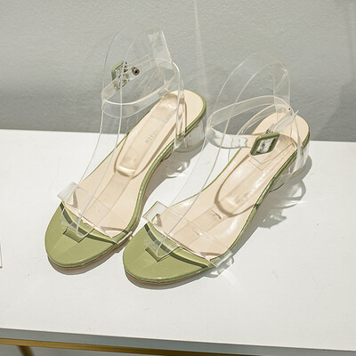 In summer fairies wearing skirts are all-match with fashionable thick-heeled transparent sandals&women ins
In summer fairies wearing skirts are all-match with fashionable thick-heeled transparent sandals&women ins