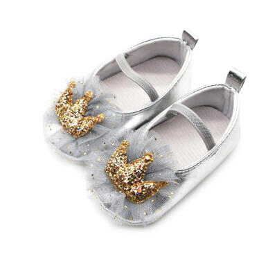 Infant Newborn Baby Girl Shoes Soft Anti-Slip Crib Shoes Sequin Crown Princess Dress Shoes For Girls 0-18 MonthS
Infant Newborn Baby Girl Shoes Soft Anti-Slip Crib Shoes Sequin Crown Princess Dress Shoes For Girls 0-18 MonthS
