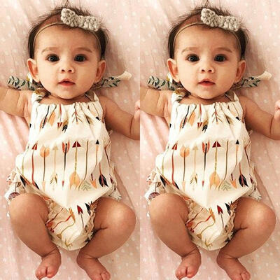 Cute Baby Infant Girls Clothes Romper Jumpsuit Sets Outfits