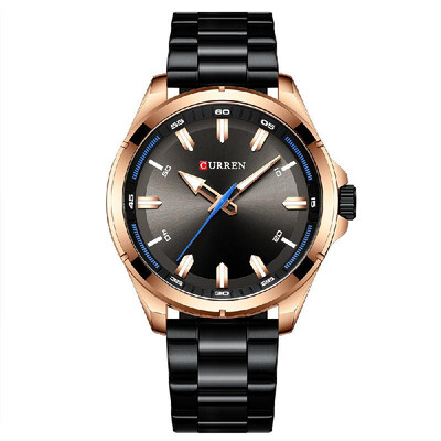 CURREN Men Quartz Business Fashion Watch Stainless Steel Strap Simple Creative Wristwatch for Business Date Party Gift
CURREN Men Quartz Business Fashion Watch Stainless Steel Strap Simple Creative Wristwatch for Business Date Party Gift