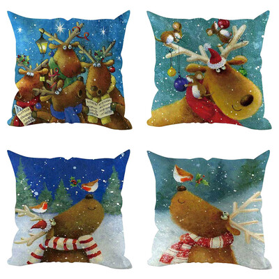 Tailored 4Pcs Christmas Pillow Cover Pillowcases Decorative Sofa Cushion Cover Decoration
Tailored 4Pcs Christmas Pillow Cover Pillowcases Decorative Sofa Cushion Cover Decoration