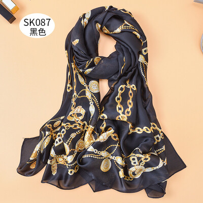 Spring&summer fashion chain sunscreen silk scarf female silk satin long scarf dual-use large shawl beach towel shawl
Spring&summer fashion chain sunscreen silk scarf female silk satin long scarf dual-use large shawl beach towel shawl