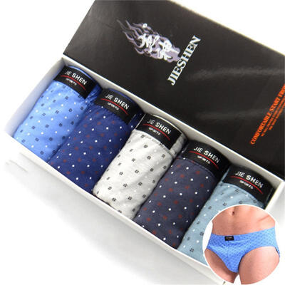 5Pcs Cotton Dot Pattern Briefs Mens Underwear Loose Large Size Panties Shorts Undershorts For Men
5Pcs Cotton Dot Pattern Briefs Mens Underwear Loose Large Size Panties Shorts Undershorts For Men