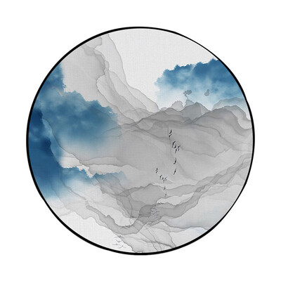 Gobestart Abstract Blue Mountain Ink Painting Printed Soft Fabric Round Floor Mat Carpet
Gobestart Abstract Blue Mountain Ink Painting Printed Soft Fabric Round Floor Mat Carpet
