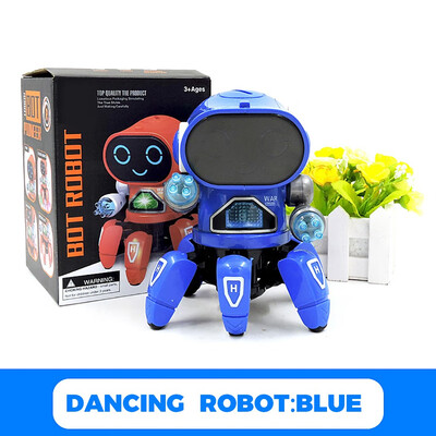 Siaonvr New Six-Claw Music Dancing Children Electric Robot Birthday Gift