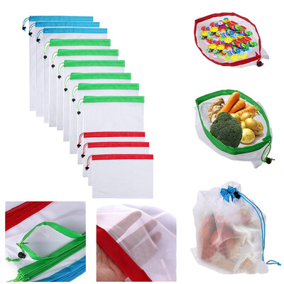 Siaonvr 12pcs Reusable Produce Bags Washable Bags Shopping Vegetable Fruit Toys Storage
Siaonvr 12pcs Reusable Produce Bags Washable Bags Shopping Vegetable Fruit Toys Storage
