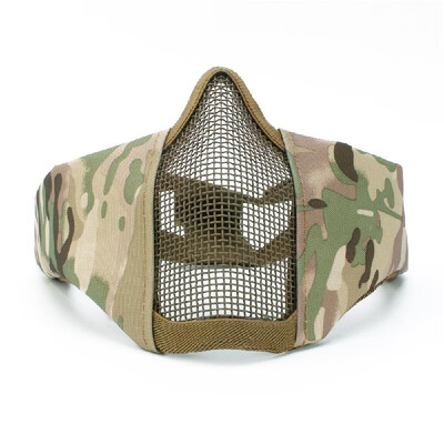 ZL-V12 Half-face Mesh Mask Impact-resistance Protective Mask Ear Protection Carbon Steel Mesh for Outdoor CS Paintball Match Tacti
ZL-V12 Half-face Mesh Mask Impact-resistance Protective Mask Ear Protection Carbon Steel Mesh for Outdoor CS Paintball Match Tacti