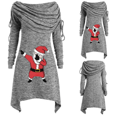 Gobestart Plus Size Womens Santa Claus Printing Ruched Foldover Collar Tunic Long Blouse
Gobestart Plus Size Womens Santa Claus Printing Ruched Foldover Collar Tunic Long Blouse
