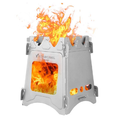 Camping Wood Stove Portable Folding Lightweight Titanium Wood Burning Backpacking Stove for Outdoor Survival Cooking Picnic Huntin
Camping Wood Stove Portable Folding Lightweight Titanium Wood Burning Backpacking Stove for Outdoor Survival Cooking Picnic Huntin