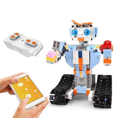 24GHz Remote Control Robot RC Building Block Robot App Controlled Educational RC Robot Bricks STEM Toys Construction Engineering
24GHz Remote Control Robot RC Building Block Robot App Controlled Educational RC Robot Bricks STEM Toys Construction Engineering