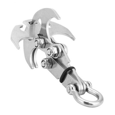 Greensen Foldable Gravity Grappling Hook Climbing Claw Outdoor Survival Carabiner Tool
Greensen Foldable Gravity Grappling Hook Climbing Claw Outdoor Survival Carabiner Tool