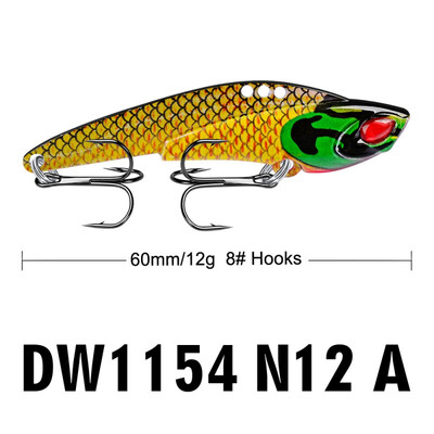 6CM Metal VIB Lures 12g Vivid Vibrations Spoon Lure Spinner Fishing Bait Artificial Hard Bait 3D Eyes Fishing Lures
6CM Metal VIB Lures 12g Vivid Vibrations Spoon Lure Spinner Fishing Bait Artificial Hard Bait 3D Eyes Fishing Lures