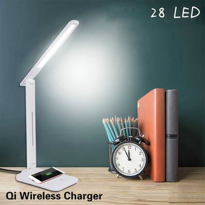 1428 LED Touch Control Folding Eye Protection LED Desk Lamp Sensor LED Table Night Light with Qi Wireless Desktop Charger USB
1428 LED Touch Control Folding Eye Protection LED Desk Lamp Sensor LED Table Night Light with Qi Wireless Desktop Charger USB