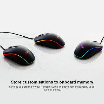 Kingston HyperX Pulsefire Surge RGB Gaming Mouse Pixart 3389 Sensor Wired Mouse 16000DPI for Laptop PC
Kingston HyperX Pulsefire Surge RGB Gaming Mouse Pixart 3389 Sensor Wired Mouse 16000DPI for Laptop PC