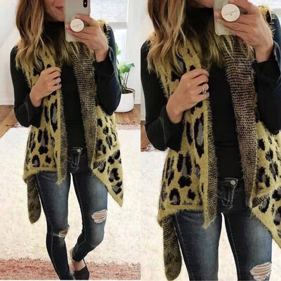 Roseonmyhand Fashion Women Casual Leopard Irregular Hem Sleeveless Cardigan Vest Coat
Roseonmyhand Fashion Women Casual Leopard Irregular Hem Sleeveless Cardigan Vest Coat